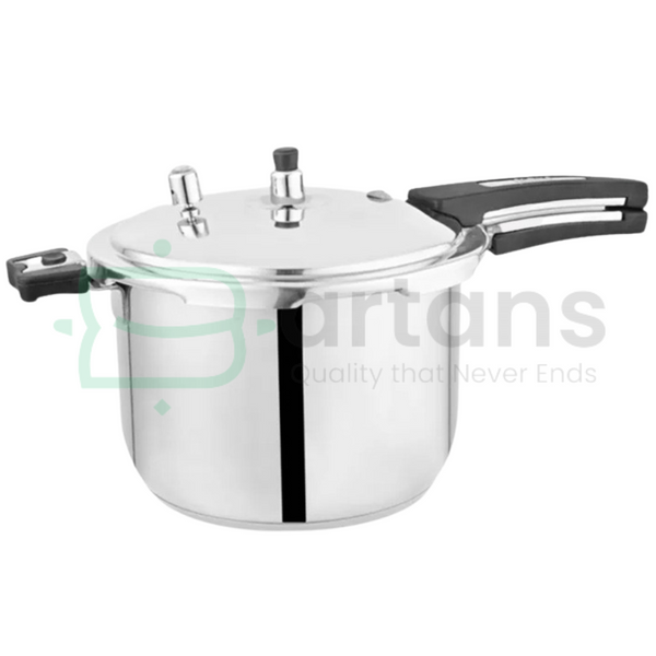 Alpha Stainless Steel Multi Layered Encapsulated Bottom 15L Pressure Cookers. - BARTANS.PK