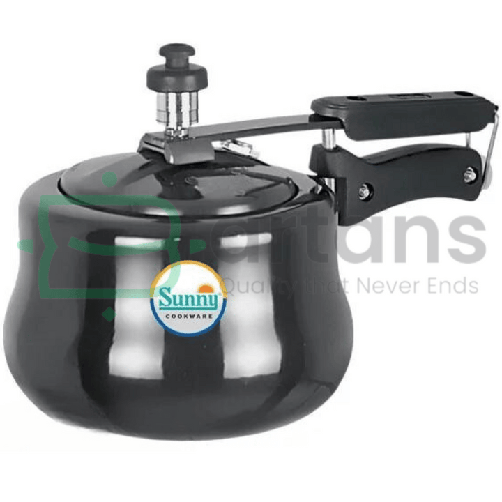 Sunny Indian Premium Nonstick Aluminum 1.5L Belly Style Pressure Cookers. - BARTANS.PK