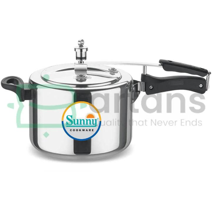 Sunny Indian Hard Anodised Aluminum 8L Inner Lid Smart Pressure Cookers. - BARTANS.PK