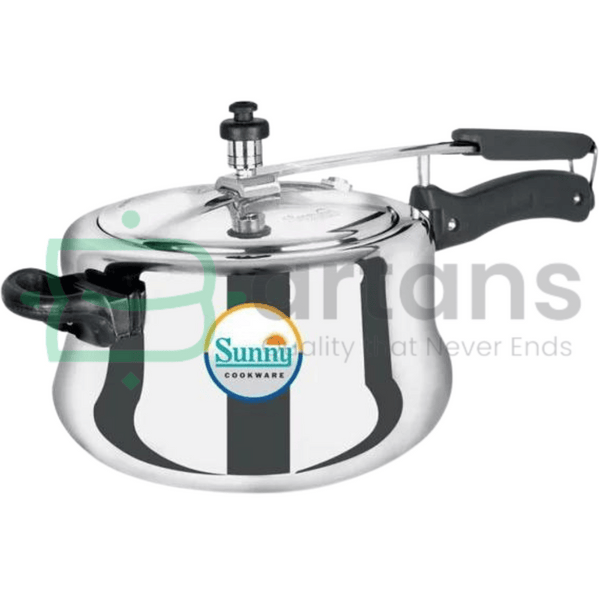 Sunny Indian Hard Anodised Aluminum 3L Premium Belly Style Pressure Cookers. - BARTANS.PK