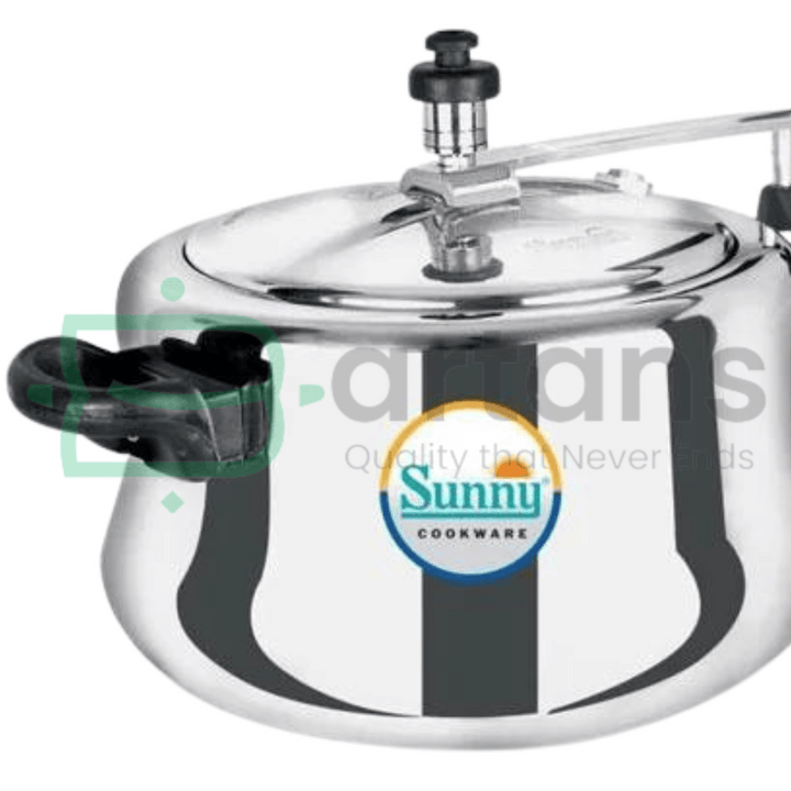 Sunny Indian Hard Anodised Aluminum 5L Premium Belly Style Pressure Cookers. - BARTANS.PK