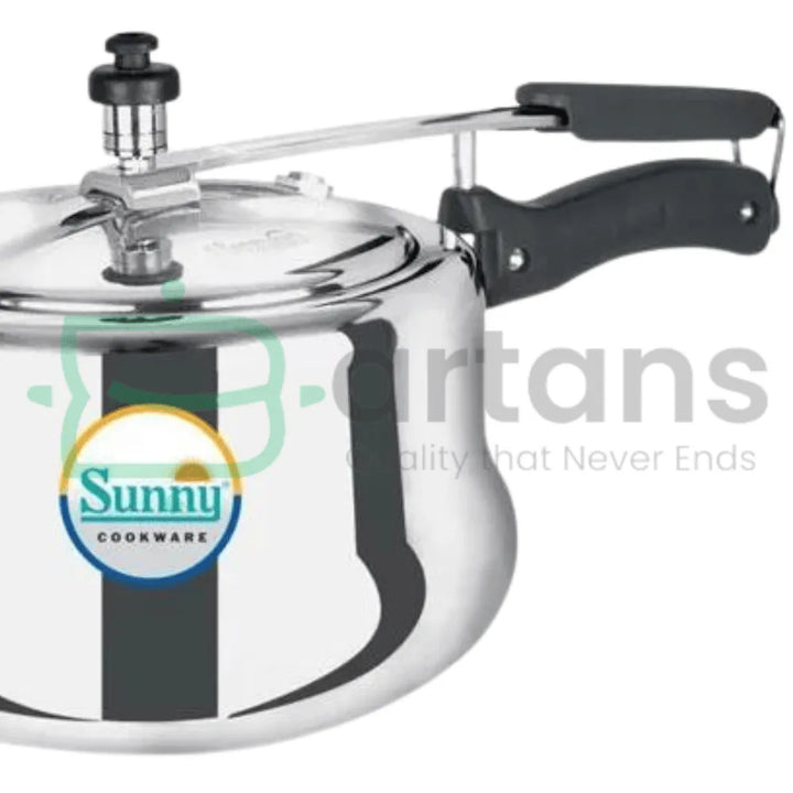 Sunny Indian Hard Anodised Aluminum 3L Premium Belly Style Pressure Cookers. - BARTANS.PK