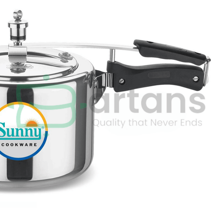 Sunny Indian Hard Anodised Aluminum 7L Inner Lid Smart Pressure Cookers. - BARTANS.PK