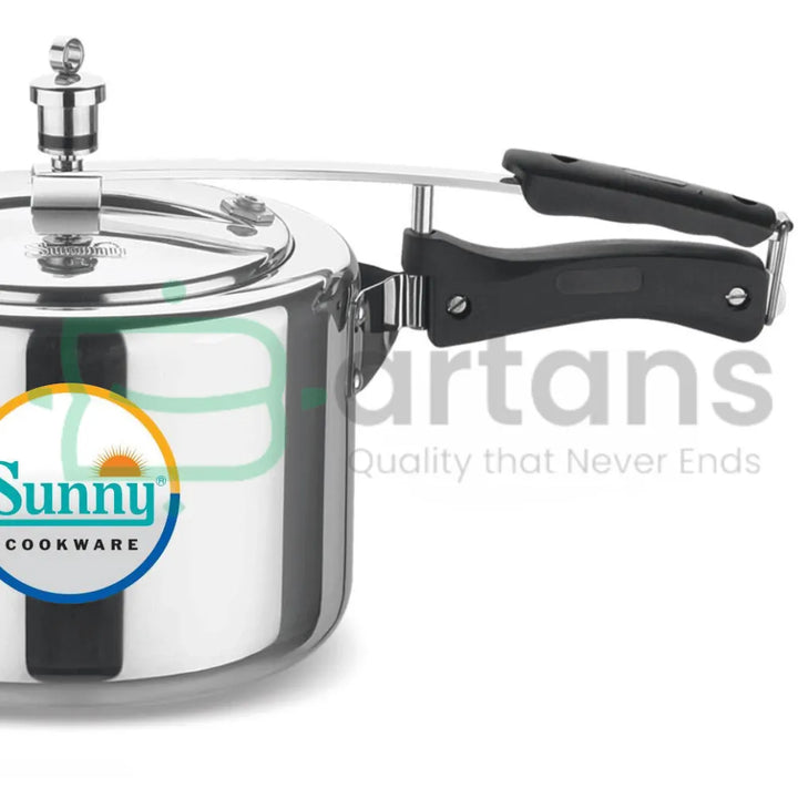 Sunny Indian Hard Anodised Aluminum 8L Inner Lid Smart Pressure Cookers. - BARTANS.PK