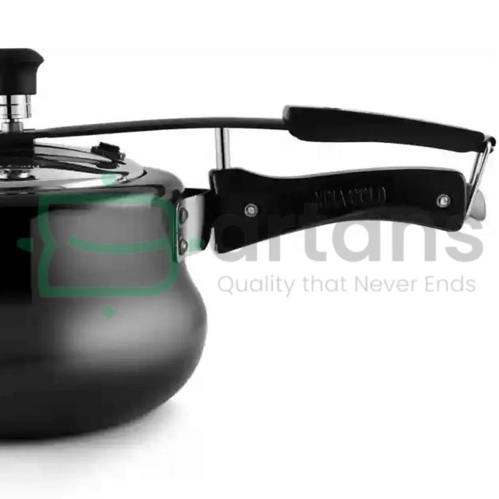 Sunny Indian Hard Anodised Aluminum 5L Premium Nonstick Belly Style Pressure Cookers.